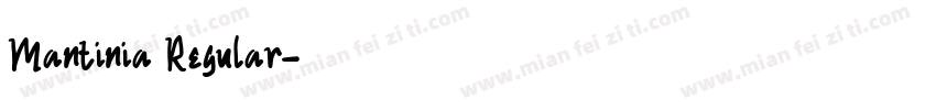 Mantinia Regular字体转换